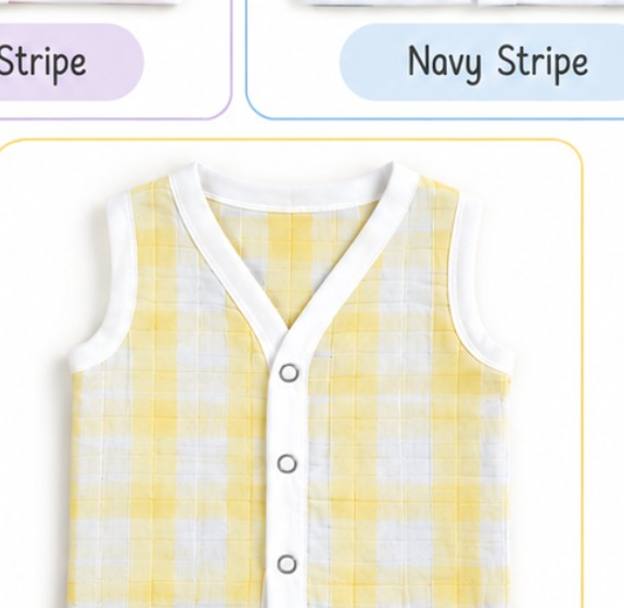 Striped Button Jabla - Sunny Stripe ☀️ – SHISHUVAN